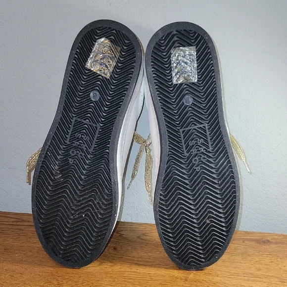 ShuShop White and Green Sneakers with Star Logo - Picture 6 of 7